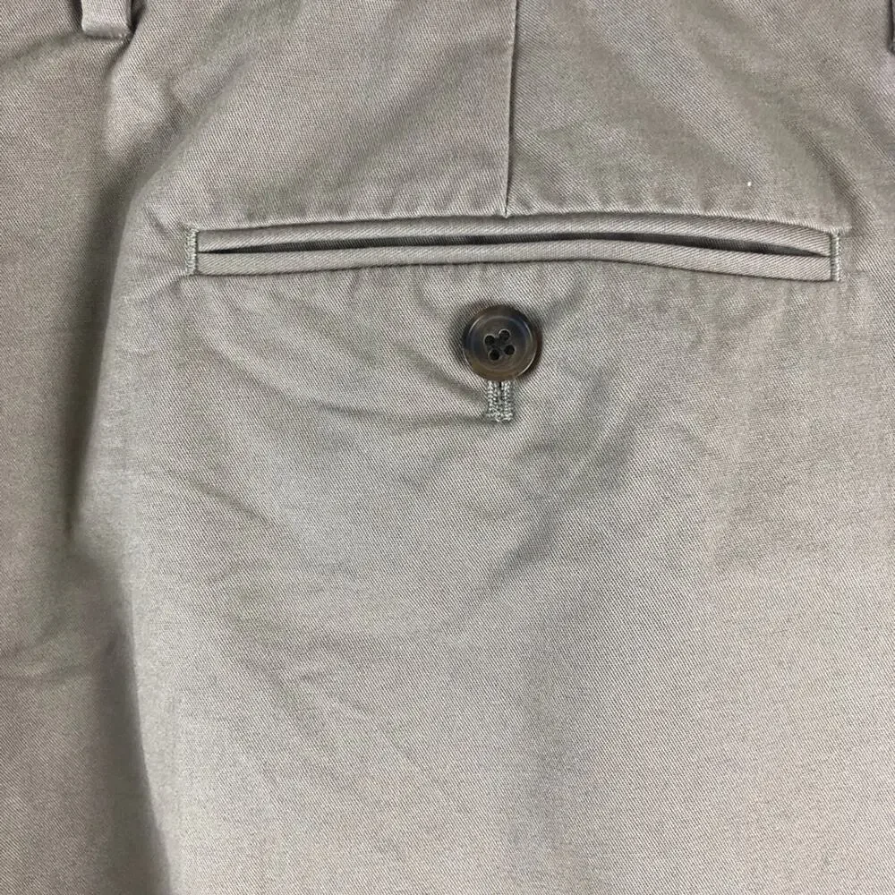 J. Crew Khaki Tan Chino Bedford Zip Hook Closure Pockets Workwear Dress Pants